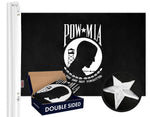 Load image into Gallery viewer, POW MIA Flag 210D Embroidered Polyester 3x5 Ft Double Sided 2ply