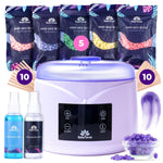 Load image into Gallery viewer, Waxing Kit for Women Men Hard Wax Kit for Hair Removal Wax Warmer Kit Purple