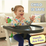 Load image into Gallery viewer, High Chair Tray for Stokke Tripp Trapp Black No Baby Set Needed Suction Surface Snap on BPA Free