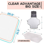 Load image into Gallery viewer, Portable Changing Pad Large Size 25.5 x31.5 inch 2 Pack Vinyl Waterproof Smooth