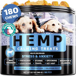 Load image into Gallery viewer, Kinpur Pet Care Calming Chews for Dogs Dog Calming Treats with Hemp Oil, Valerian Root, Vitamin B Dog Anxiety Relief, Separation, Fireworks, Thunderstorms, Vet All Breeds 180 Beef Flavor Chews
