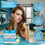 Load image into Gallery viewer, Moisturizing Shampoo and Conditioner Set Sulfate Free Care for Women and Men Hydrating Deep Moisture Duo with Shea Butter Salon Grade Color Safe Ideal for Curly Hair and Dry Split Ends