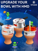 Load image into Gallery viewer, Premium Portable Red Hookah Set Red Hookah Set UFO With Everything