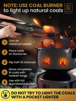 Load image into Gallery viewer, 84 pcs of Hookah Charcoal Designed Specially for HMD Premium Hookah Coals