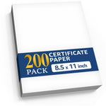 Load image into Gallery viewer, 200 Certificate Paper 8.5 x 11 inch for Printing Blank Certificate Papers for Award Certificates & Diploma Paper Premium White Award Papers Cardstock for Awards & Certificates Graduation