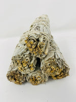 Load image into Gallery viewer, Bholi Sage Plus Sage Smudge Kit Pack of 6 White Sage Smudge Stick 4Inch Long Used for Meditation Smudging Rituals and Cleansing Getting Rid of Negative Energy Sustainably Grown California Sage