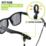 Load image into Gallery viewer, Eyeglasses String Holder Glasses Strap Cords 5 Pcs Black Adjustable 29 inch Long