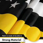Load image into Gallery viewer, Thin Yellow Line American Flag 3x5 Ft 5Pack Printed 150D Polyester By G128