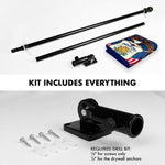 Load image into Gallery viewer, Combo Pack: 6 Feet Tangle Free Spinning Flagpole (Black) Utah UT State Flag 3x5 ft Printed 150D Brass Grommets (Flag Included) Aluminum Flag Pole