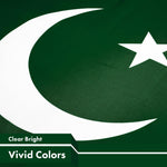 Load image into Gallery viewer, G128 Combo Pack: American USA Flag 3x5 Ft & Pakistan Flag 3x5 Ft, Both Printed 150D Polyester, Indoor/Outdoor, Brass Grommets