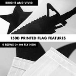 Load image into Gallery viewer, Combo Pack: 6 Feet Tangle Free Spinning Flagpole (Black) Come and Take It Rifle Flag 3x5 ft Printed 150D Brass Grommets (Flag Included) Aluminum Flag Pole