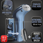 Load image into Gallery viewer, Steamer for Clothes Portable Handheld Garment Small Steam Iron Blue Color
