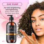 Load image into Gallery viewer, Retinol Serum for Face with Hyaluronic Acid Vitamin E and A Aloe Vera 8 Oz