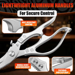 Load image into Gallery viewer, Stainless Steel Poultry Shears Heavy Duty Kitchen Shears for Food with Hardened Blades One Hand Safety Lock Spring Mechanism Dishwasher Safe Chicken Meat Cutting Turkey Fish and Vegetables