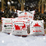 Load image into Gallery viewer, Christmas Decoration Farmhouse Cookie & Pine Spruce Waterproof Throw Pillow 18 x 18 in Set of 4, Beautiful Cushion Covers for Christmas Sofa Couch Decoration, Pillow Insert Included
