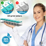 Load image into Gallery viewer, Extra Large Weekly Pill Organizer XL Daily Pill Box 7 Day Am Pm Pill Case