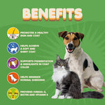 Load image into Gallery viewer, Skin and Coat Supplement with Fish Oil and Omega 3 for Dogs and Cats Dog Itch