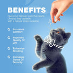 Load image into Gallery viewer, Cat Calming Treats Hemp Calming Care for Cats Cat Melatonin Soft Chews with Hemp Seed Oil and Probiotics Cat Anxiety Relief Storms, Travel, Grooming, Separation Calming Chews for Cats