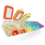 Load image into Gallery viewer, Weekly Pill Organizer 1 time a Day Pill Box 7 Day with Enhanced Waterproof Seal Large compartments Hold Big Vitamins & Supplements Upgraded Locking lids for Home & Travel use Durable Hard case