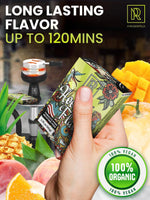 Load image into Gallery viewer, Small Fruit Hookah Flavors Set 3 x 50g non tobacco hookah flavor for your Hookah Bowl (Tropical fruit mix Peach Mango) Hookah Bundle Pack of 3 Try these Tobacco Free Shisha