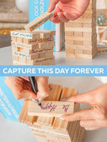 Load image into Gallery viewer, Wedding Guest Book Alternative 75 pcs Wooden Block Guest Book for Sign