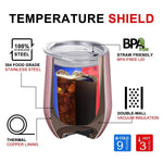 Load image into Gallery viewer, Premium Stainless Steel Wine Tumbler with Lid 12 oz Double Wall Vacuum Insulated