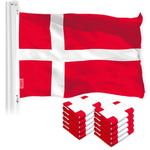 Load image into Gallery viewer, Denmark Danish Flag 3x5 Ft 10Pack 150D Printed Polyester By G128