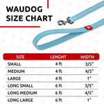 Load image into Gallery viewer, Recycled Cotton Dog Leash 6 Ft Blue Eco Friendly Collar for Small Medium Large