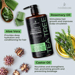 Load image into Gallery viewer, Tea Tree Conditioner with Castor Oil Rosemary Oil for Hair Growth 16 Oz