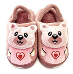 Load image into Gallery viewer, Kids House Shoes Faux Fur Slippers Pink