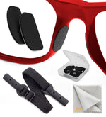 Load image into Gallery viewer, Eye Glasses Nose Grip Non Slip 1 mm Ultra Thin Adhesive 6 Pairs Black Color