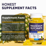 Load image into Gallery viewer, Magnesium Glycinate Gummies 400mg High Absorption for Adults and Kids Sugar