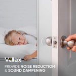 Load image into Gallery viewer, Wall Protectors 4 Pcs of Clear Rubber Knob Self Adhesive Guard Door Bumper Reusable Solution for Stopping Damage & Noise from Doors in Your Home or Office Durable Shock Absorbent Discreet