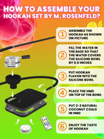 Load image into Gallery viewer, Black Hookah Set Premium Portable Hookah Set With Everything And Travel Bag