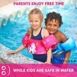 Load image into Gallery viewer, Toddler Swim Vest Swim Floaties for Toddlers Girls and Boys 20 30 40 50 pounds Kids Swim Vests for Pool Beach Lake and River Baby Floatie Device Swimmies