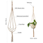 Load image into Gallery viewer, Macrame Plant Hanger Vintage Rope Basket Outdoor Pot Holder Flower Garden 4 Pack