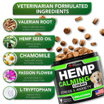 Load image into Gallery viewer, Hemp Calming Chews for Dogs 120 Count Anxiety & Stress Relief