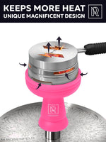 Load image into Gallery viewer, Pink Hookah Bowl Set Silicone Premium Shisha Bowl Phunnel with Tongs and Cover