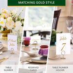 Load image into Gallery viewer, 10 Pack Table Number Holders for Wedding Gold Place Card Holder Table Sign Holders Picture Photo Holders for Tables Mini Table Number Stands Gold Small Gold Table Number Holders Clip Stand
