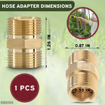 Load image into Gallery viewer, Pressure Washer Hose Connector M22 14mm Pressure Washer Hose Coupler 4500 PSI Heavy Duty Brass Quick Connect and No Leak Design Easy & Secure Installation for Home & Professional Use
