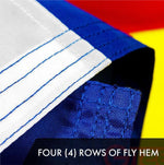 Load image into Gallery viewer, Colorado CO State Flag 3x5 Ft 2 Pack Embroidered Polyester Brass Grommets