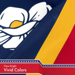 Load image into Gallery viewer, G128 Mississippi State Flag 2020 Version 3x5 feet Printed 150D, Indoor/Outdoor, Vibrant Colors, Brass Grommets, Quality Polyester, Much Thicker More Durable Than 100D 75D Polyester