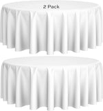 Load image into Gallery viewer, 2 Pack 120 in Round Premium Tablecloths for Wedding Banquet Restaurant Polyester