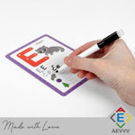 Load image into Gallery viewer, Russian Alphabet Learning Flash Cards with Write and Wipe Marker Learn Russian