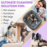 Load image into Gallery viewer, Pet Hair Remover for Furniture Cat and Dog Fur Remover Tool Reusable Lint Cleaner with Copper Teeth Cutters and Wooden Handle Metal Pet Hair Removal Tool for Carpet Portable Couch Cleaner