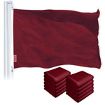 Load image into Gallery viewer, Solid Burgundy Color Flag 3x5 Ft 10Pack Printed 150D Polyester By G128
