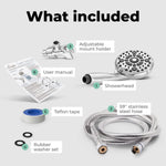 Load image into Gallery viewer, High Pressure 6 Settings Shower Head with Handheld Detachable Set Chrome Finish