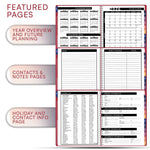Load image into Gallery viewer, 2025 Appointment Book & Planner 6.5x8.5 inch Maroon Color Large Tabbed Daily