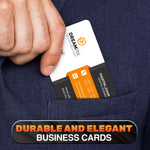 Load image into Gallery viewer, 100 Pcs Sublimation Business Card Blanks – Double Sided Aluminum Alloy Cards Pearl Color Thin & Smooth Sublimation Blanks for Printing & Personalization