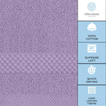 Load image into Gallery viewer, Luxury Washcloths for Bathroom Hotel Spa Bulk Set of 12 Lavender 13x13 Inch